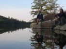 Kyle Pickering and Bobby McDowell walking across Canada